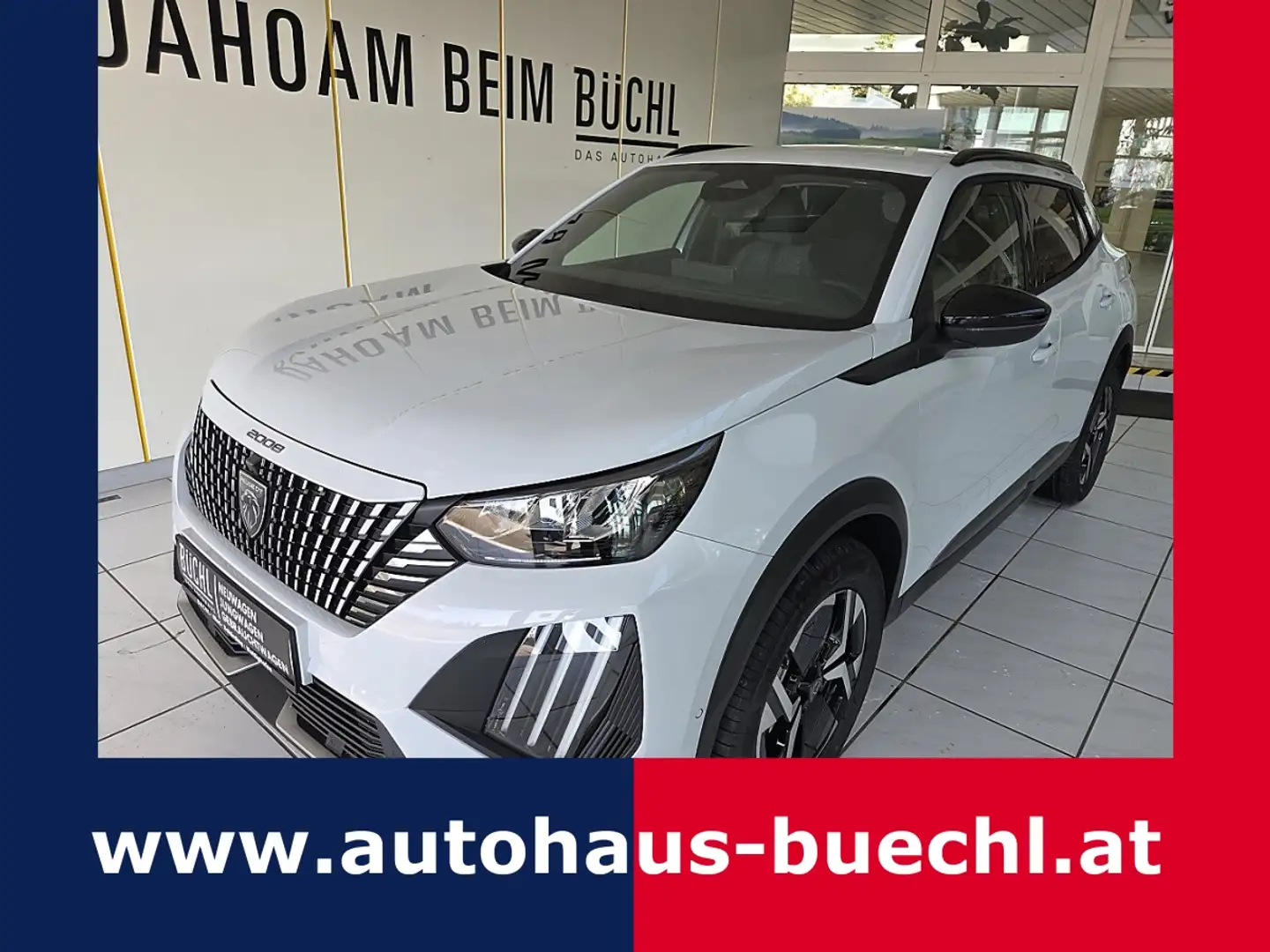 Peugeot 2008 Hybrid 110 e-DCS6 Allure Weiß - 1