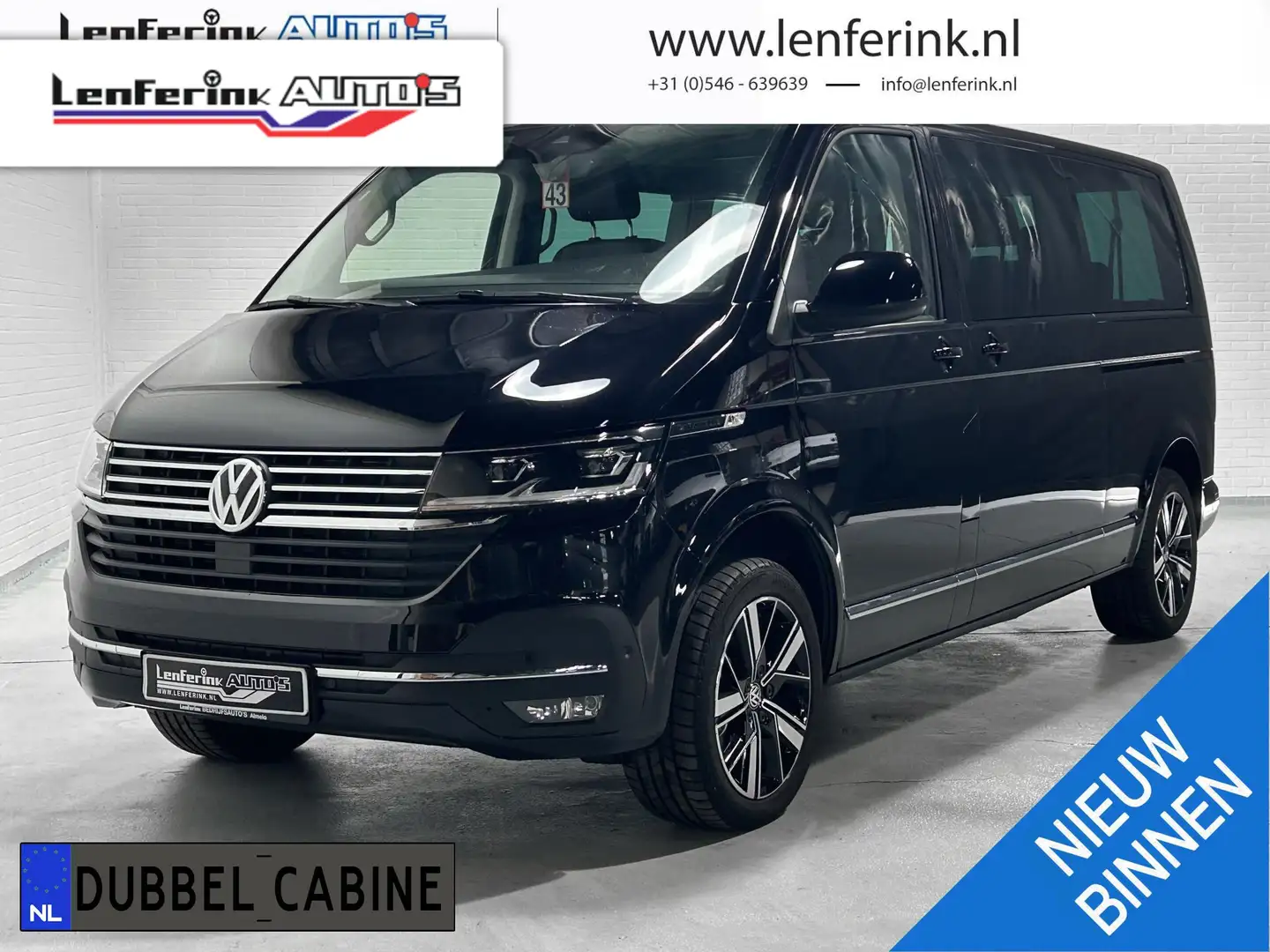 Volkswagen Transporter 2.0 TDI 204 pk DSG Aut. Dubbel Cabine Camera Dodeh Noir - 1