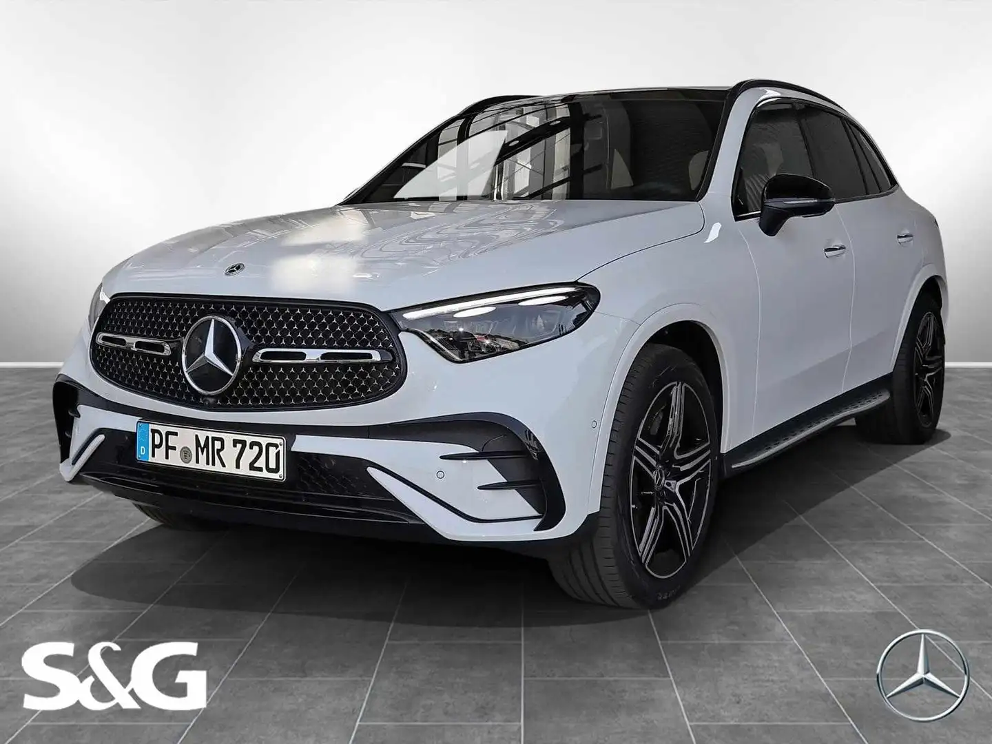 Mercedes-Benz GLC 220 d 4M AMG 360°+DIG-LED+Pano+AHK+Distronic Weiß - 1