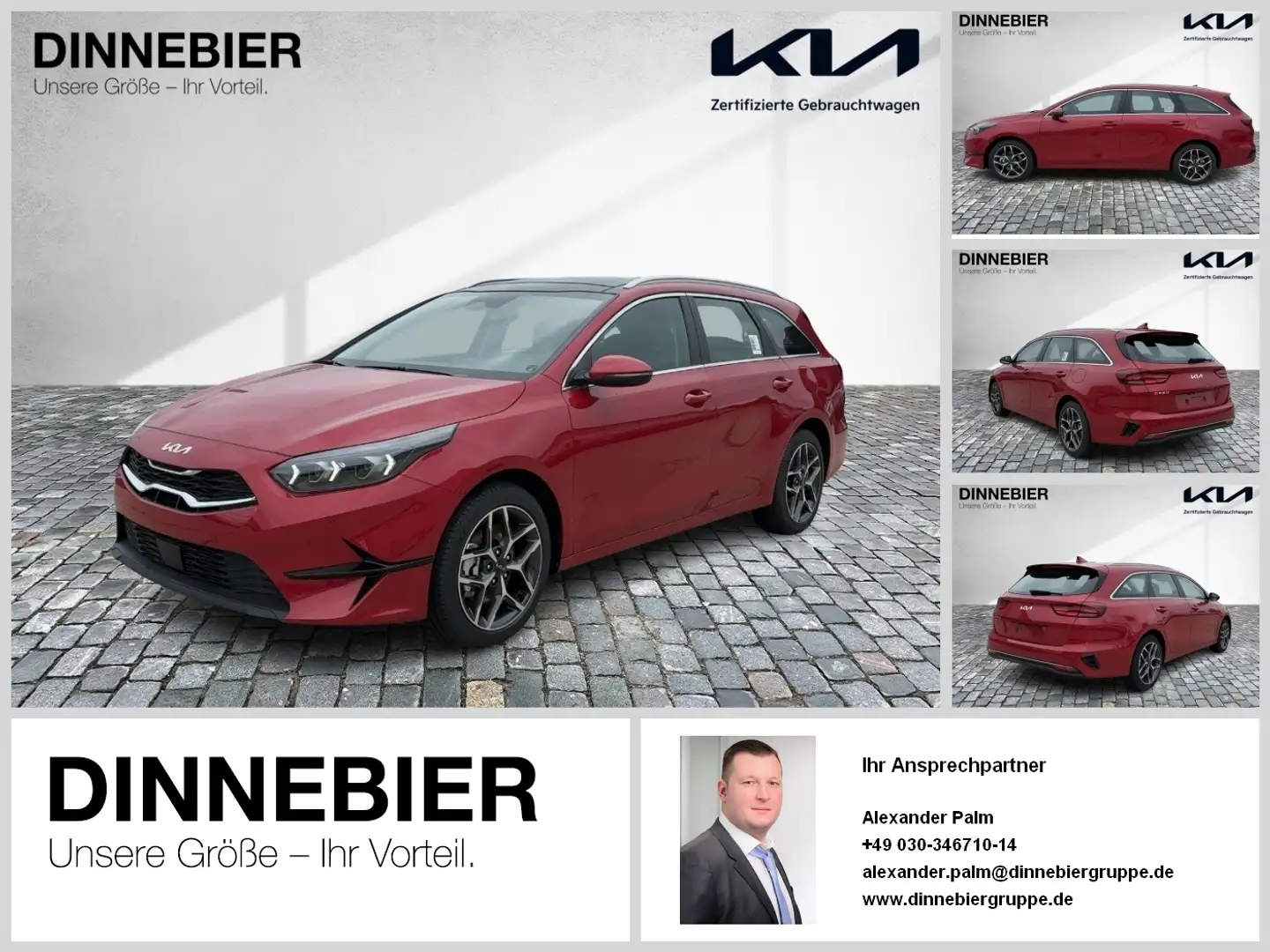 Kia Ceed SW / cee'd SW CEED Sportswagon Spirit 1.5T LED+Glasdach+SHZ Rot - 1