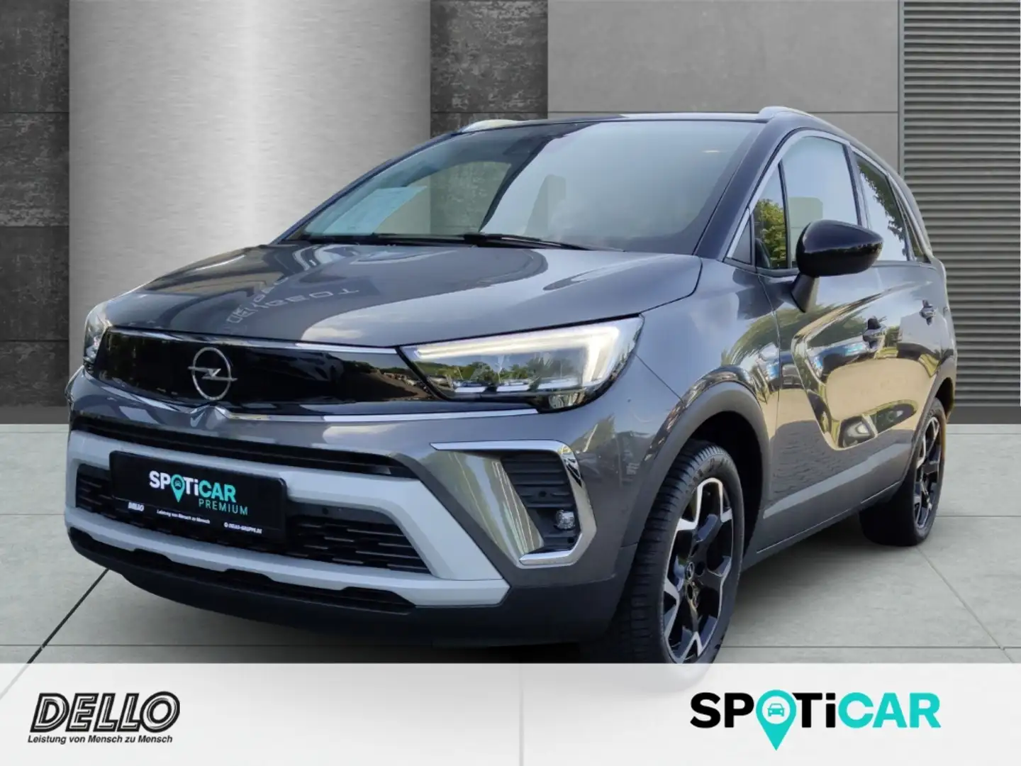Opel Crossland Ultimate Paket 1.2 Turbo HUD Navi Leder LED Apple Gris - 1