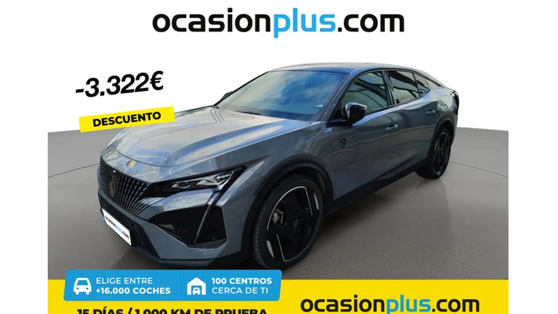 Peugeot 408 Hybrid 225 GT e-EAT8 Grijs - 1