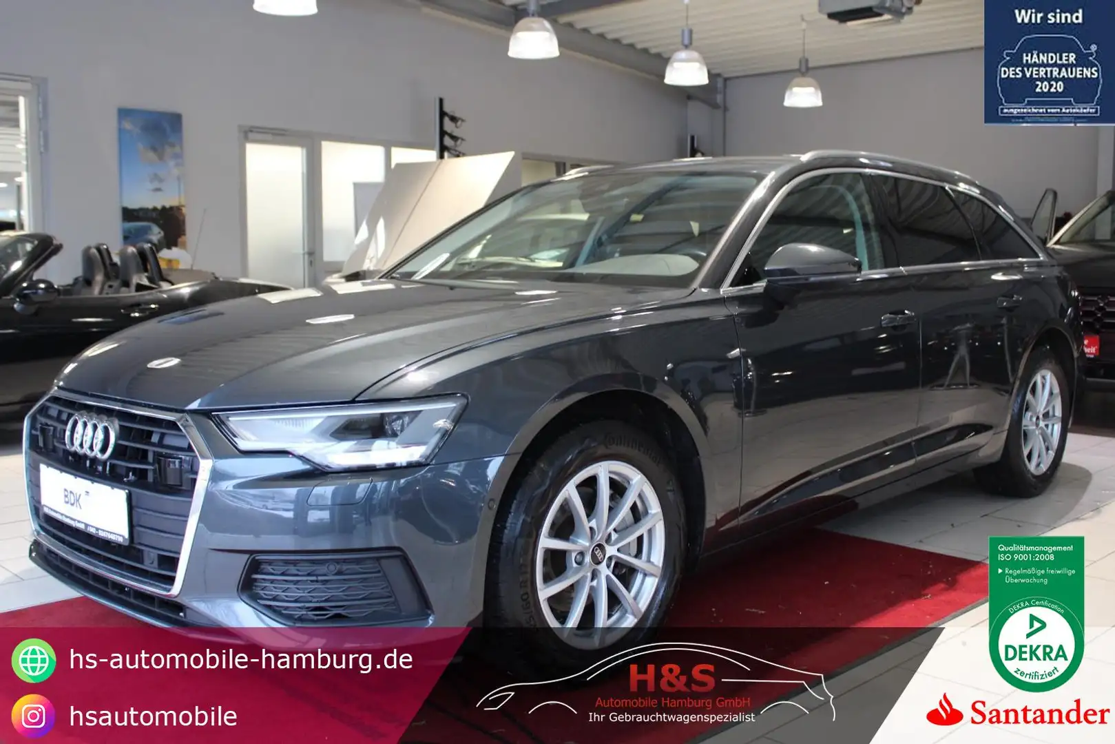 Audi A6 Avant 40 TDI quattro sport Standheiz.AHK Grijs - 1