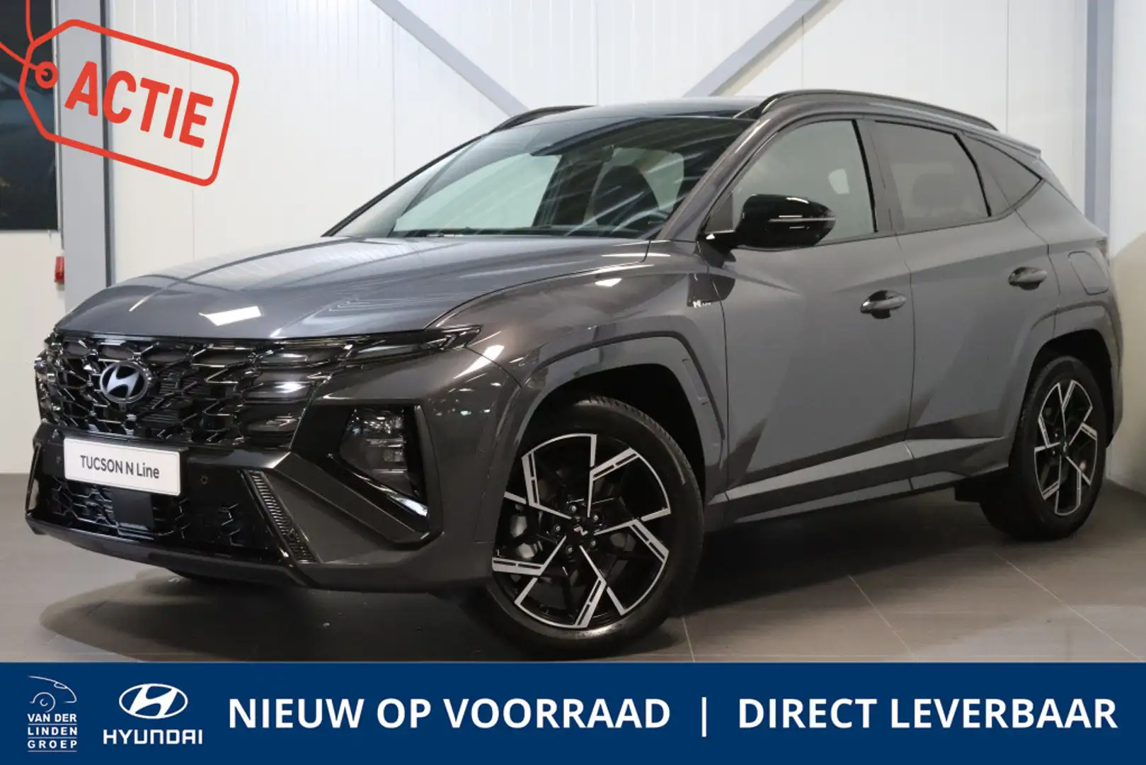 Hyundai TUCSON 1.6 T-GDI HEV N Line Sky | DIRECT LEVERBAAR !| Grijs - 1
