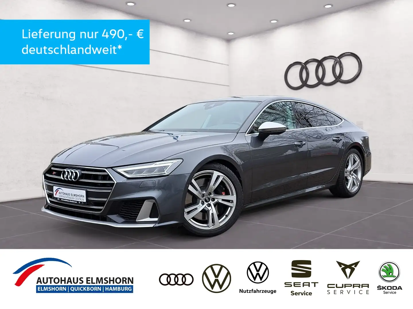 Audi S7 Sportback 3.0 TDI quattro tiptr. PANO STANDHEIZ L Šedá - 1