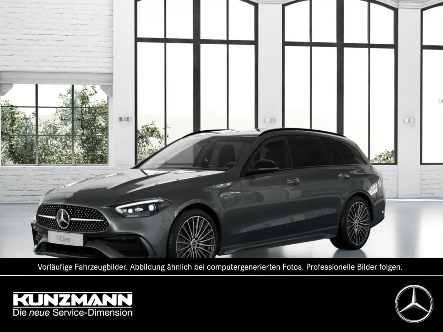 Mercedes-Benz C 200 T-Modell AMG Night MBUX Navi 360° MemoryP Grau - 1