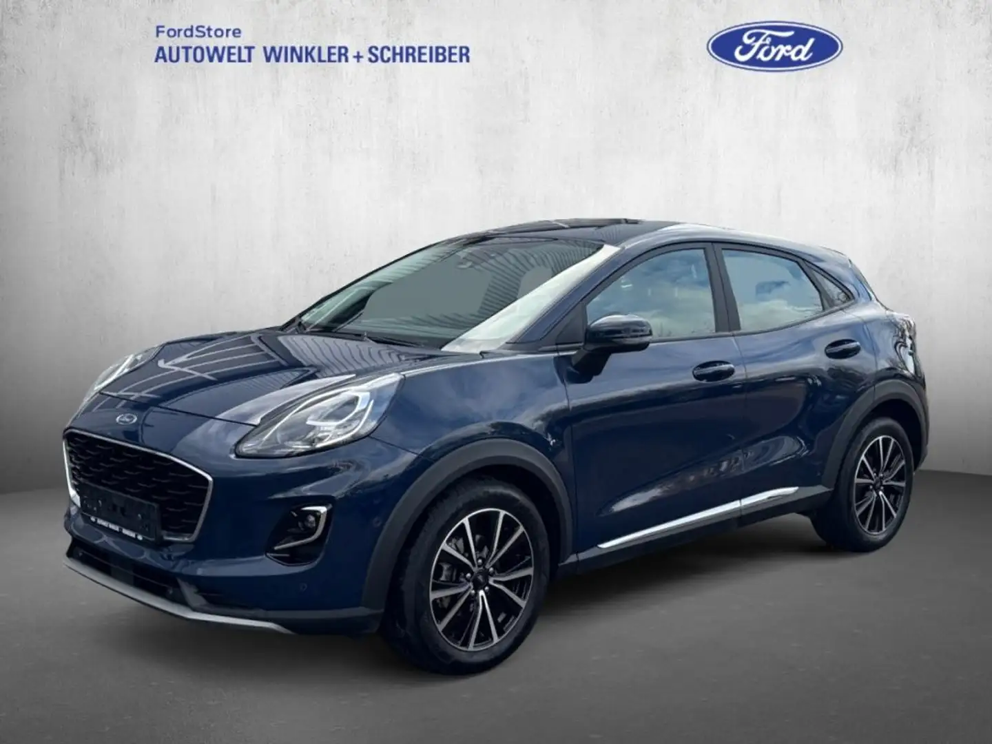 Ford Puma 1.0 EcoBoost Hybrid Aut. TITANIUM Blauw - 1