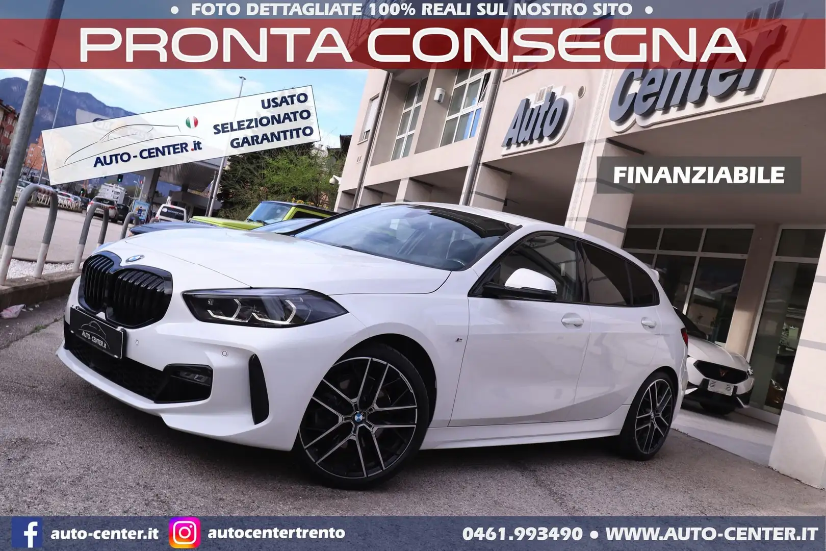 BMW 120 120d xDrive Aut MSport Shadow M-Sport PRO LOOK Bianco - 1