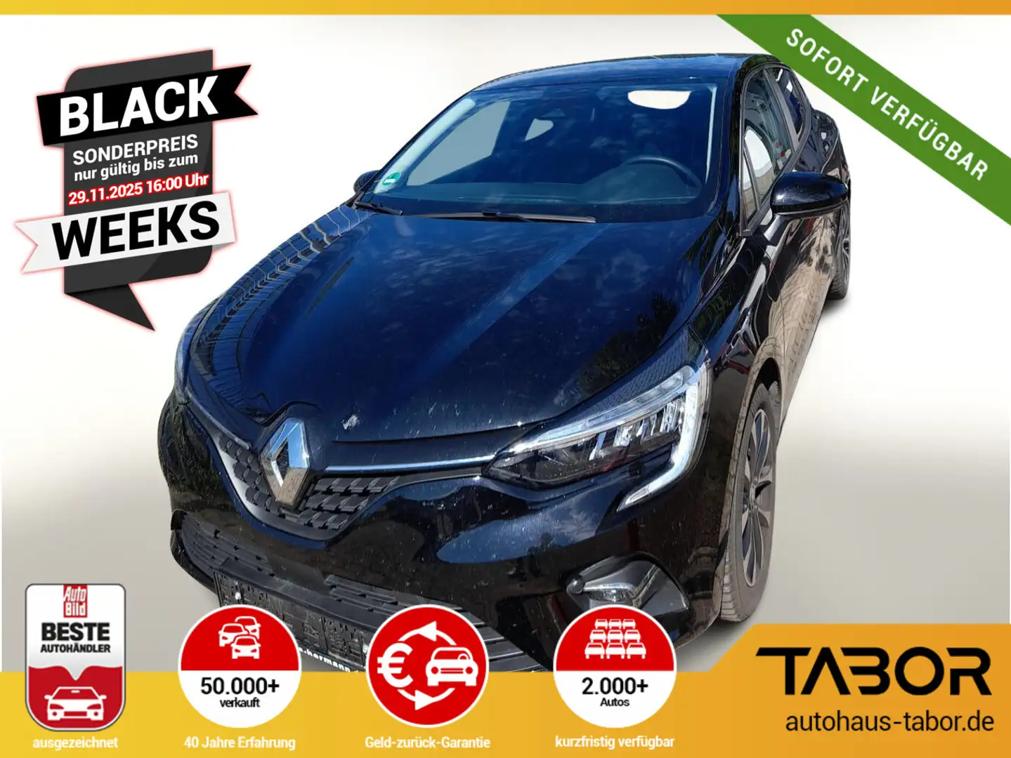 Renault Clio V 1.0 TCe 90 Zen LED SHZ Temp Klimaanlage Schwarz - 1