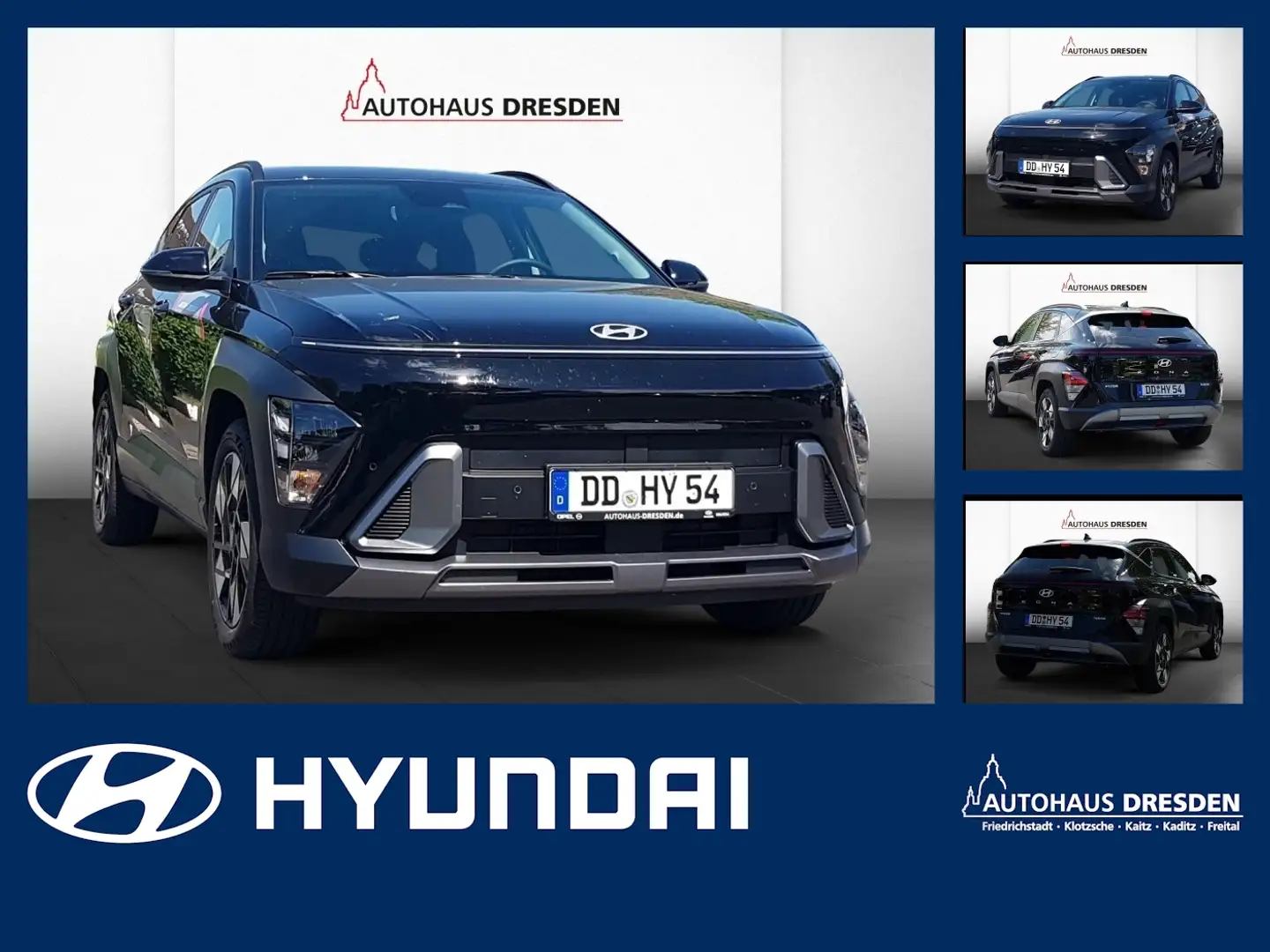Hyundai KONA 1.6 T-GDI HEV *NSCC*V-LED*SHZ*KAM* Schwarz - 1