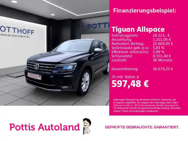 Volkswagen Tiguan Allspace 2.0 TSI DSG 4M HIGHLINE NAVI DCC