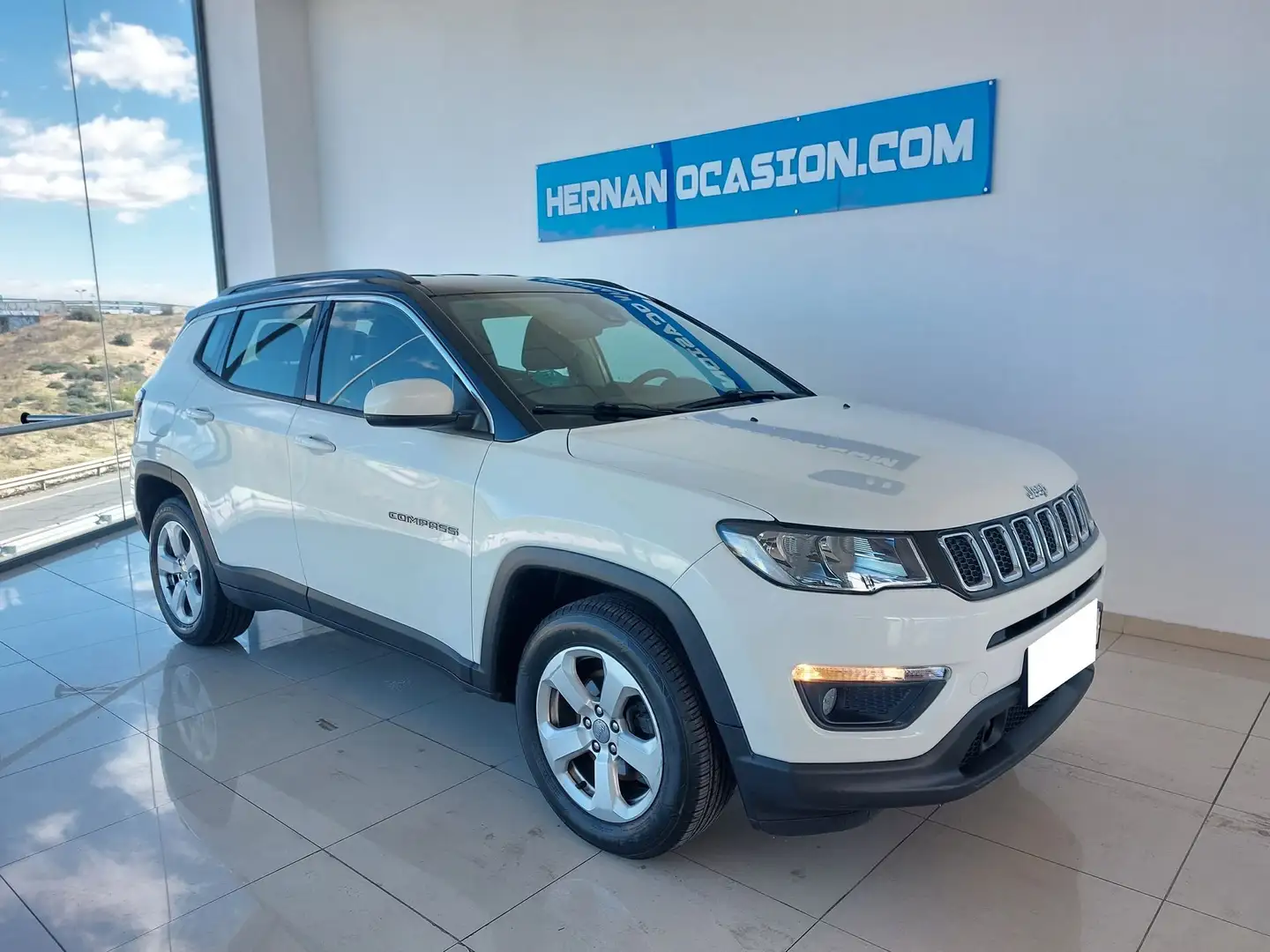 Jeep Compass 1.6 Mjt Longitude 4x2 Blanc - 1