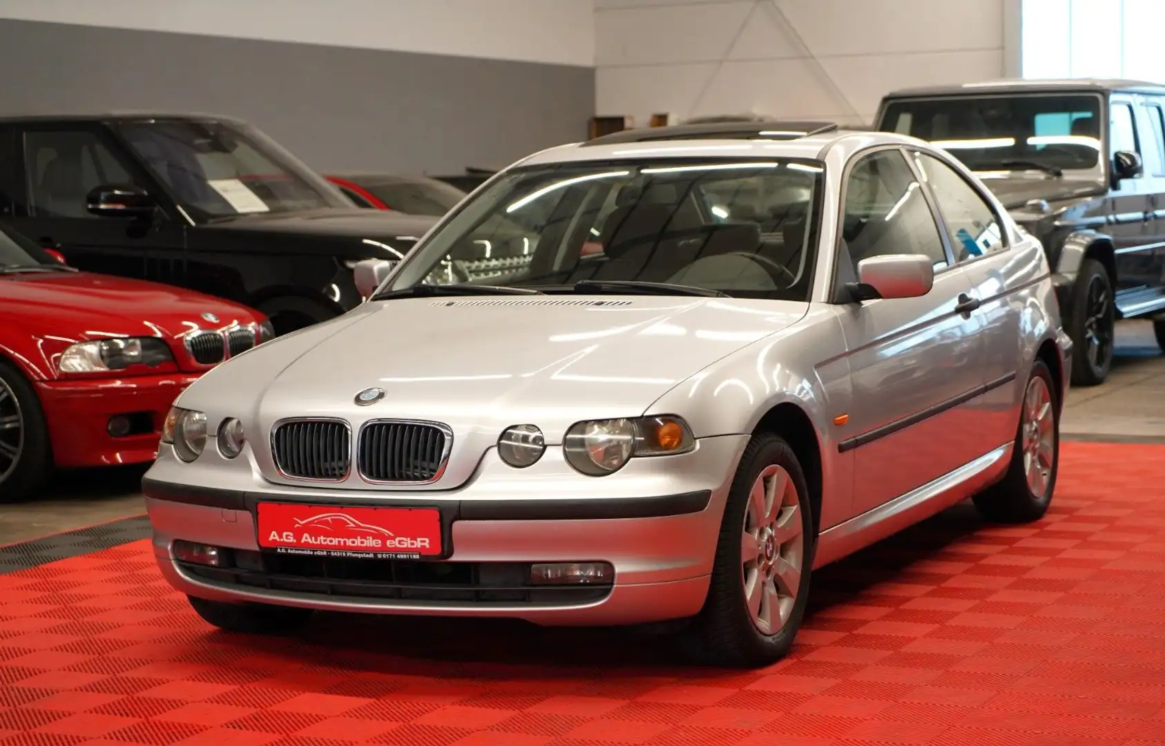 BMW 316 E46 316ti Compact 1.HAND*Wenig-Km*Scheckheft*PDC Silber - 1