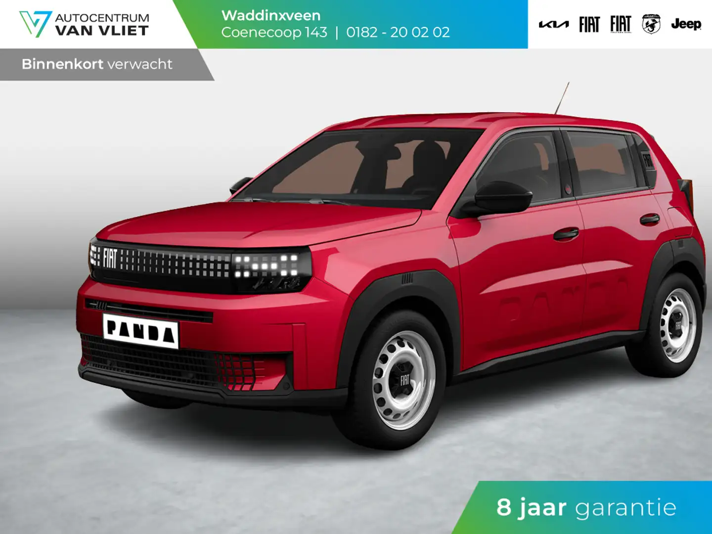 Fiat Grande Panda Red 44 kWh | Airco | Cruise | Apple Carplay | 16" Rood - 1