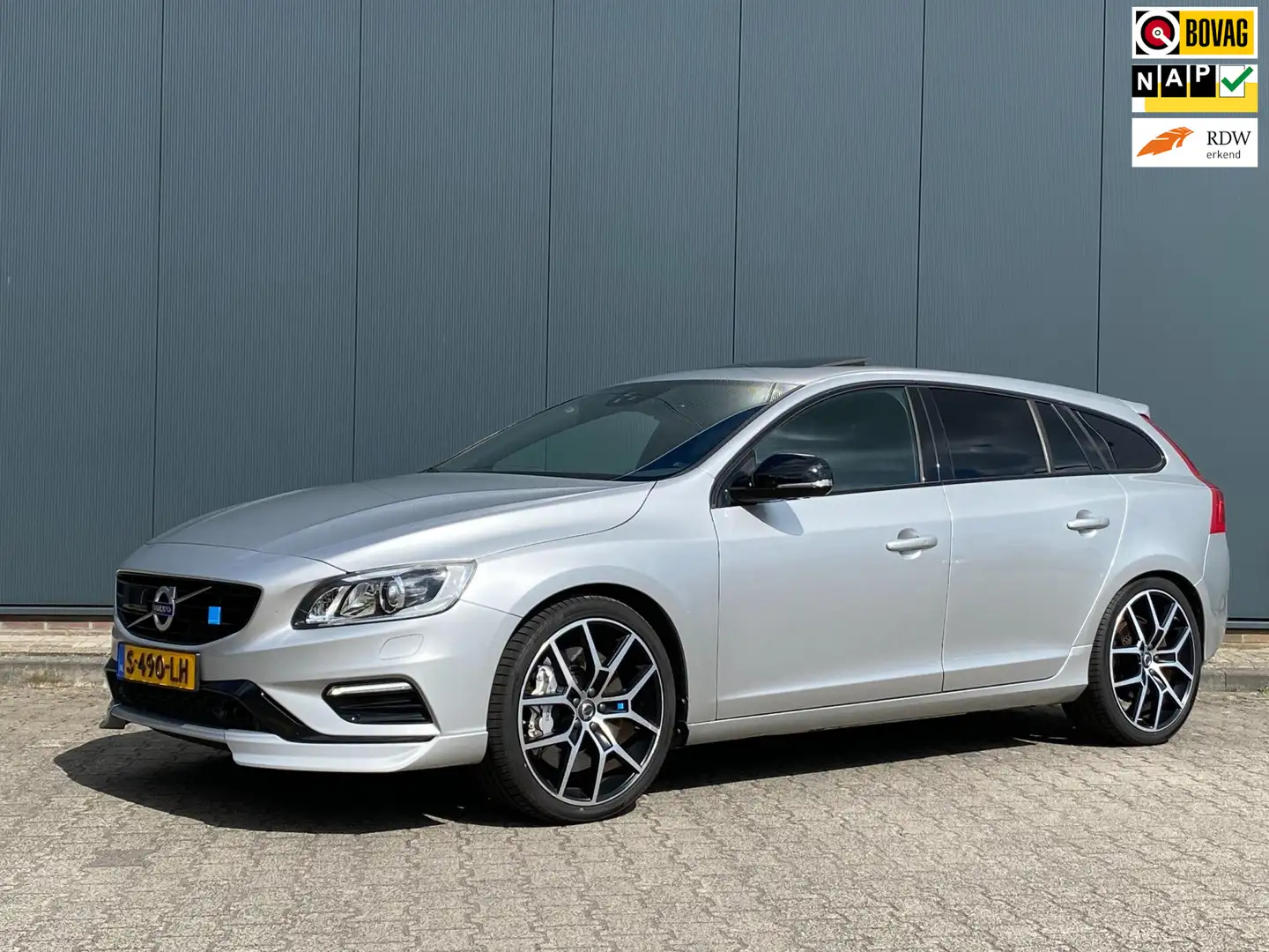 Volvo V60 2.0 T6 AWD Polestar 367PK | Schuifdak | 20" LMV | Zilver - 1