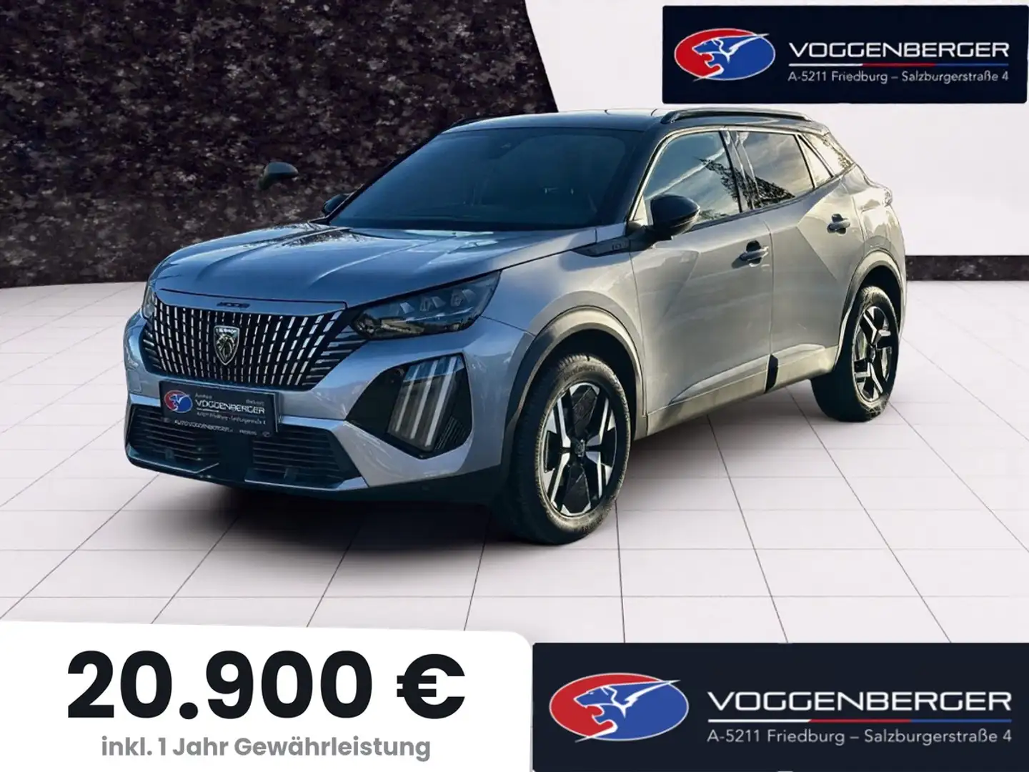 Peugeot 2008 2008 PureTech 130 S&S GT EAT8 Silber - 1