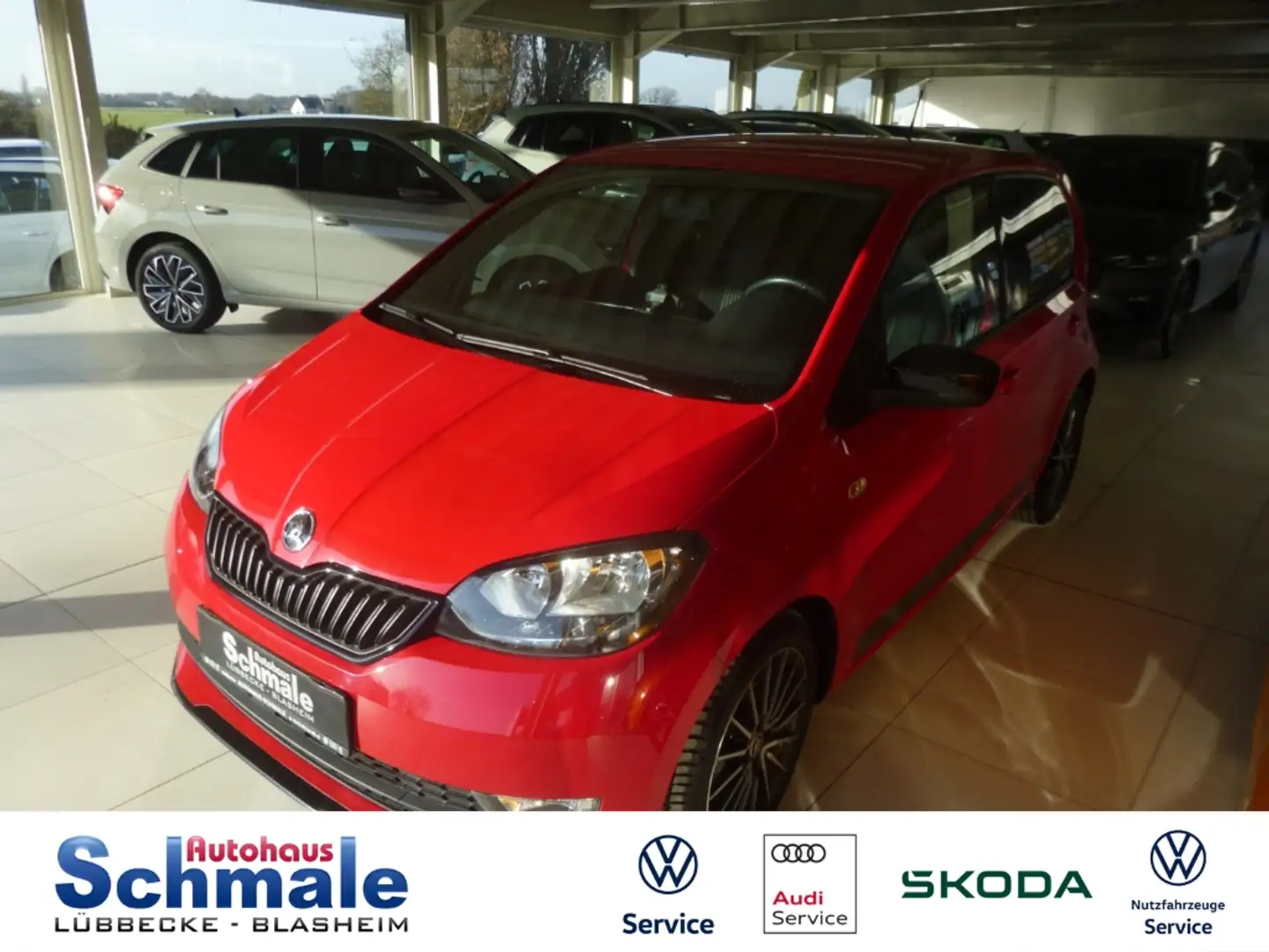 Skoda Citigo Monte Carlo SHZ Tel.-Vorb. Berganfahrass. GA Alu S Rojo - 1