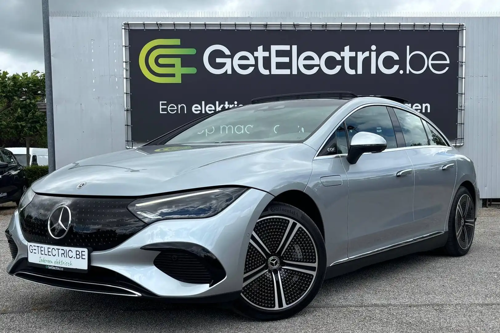 Mercedes-Benz EQE 350 90.6 kWh 4-Matic Luxury Line - Airmatic Luchtvering - ACC – 360° - Pano - Burmester - Keyless Silber - 1