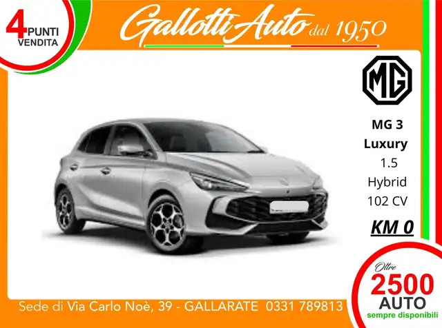 MG MG3 1.5 hybrid+ Luxury -  IN ARRIVO