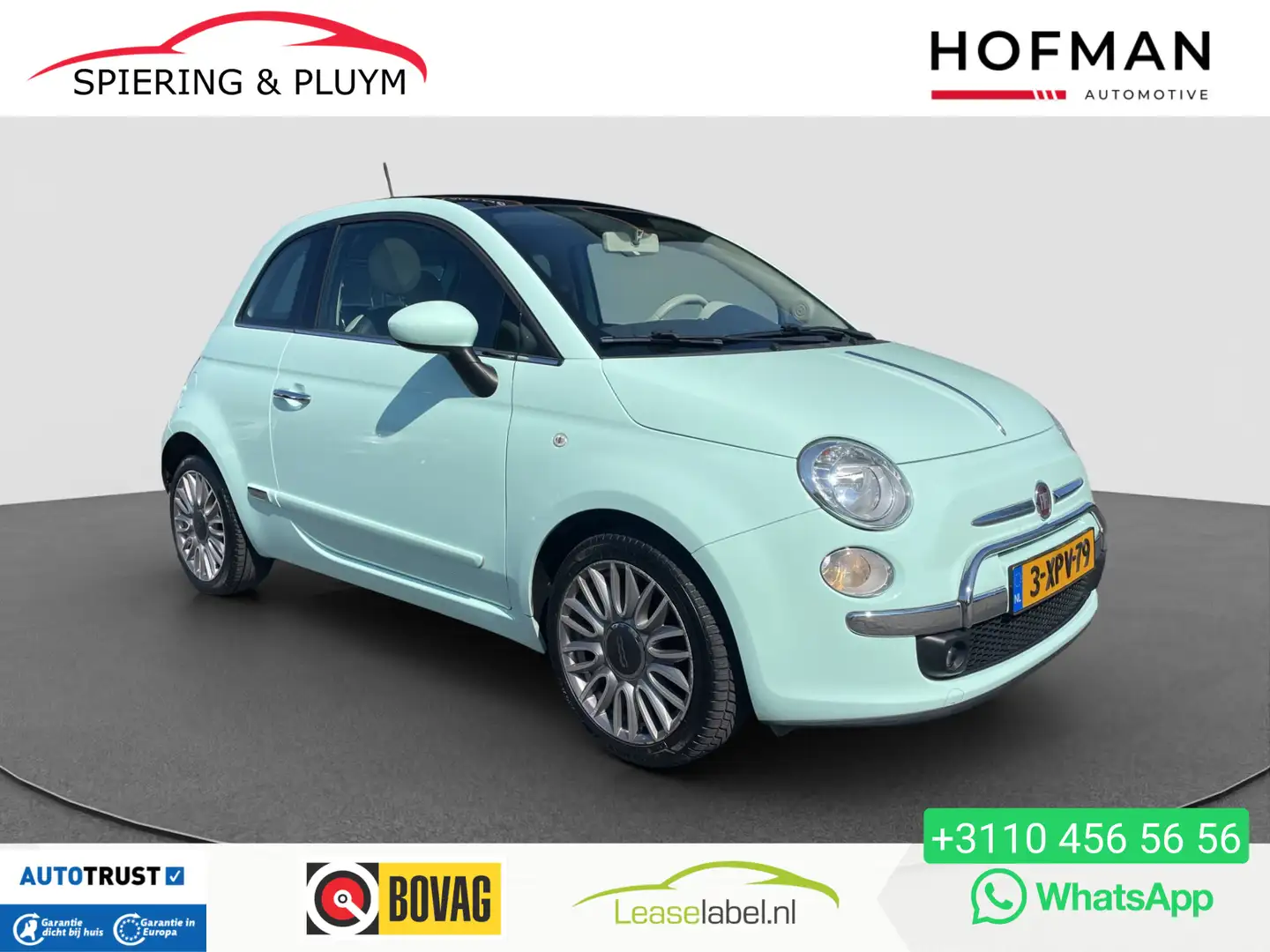 Fiat 500 0.9 TwinAir Turbo Cult | leder | panodak | climate Grün - 1