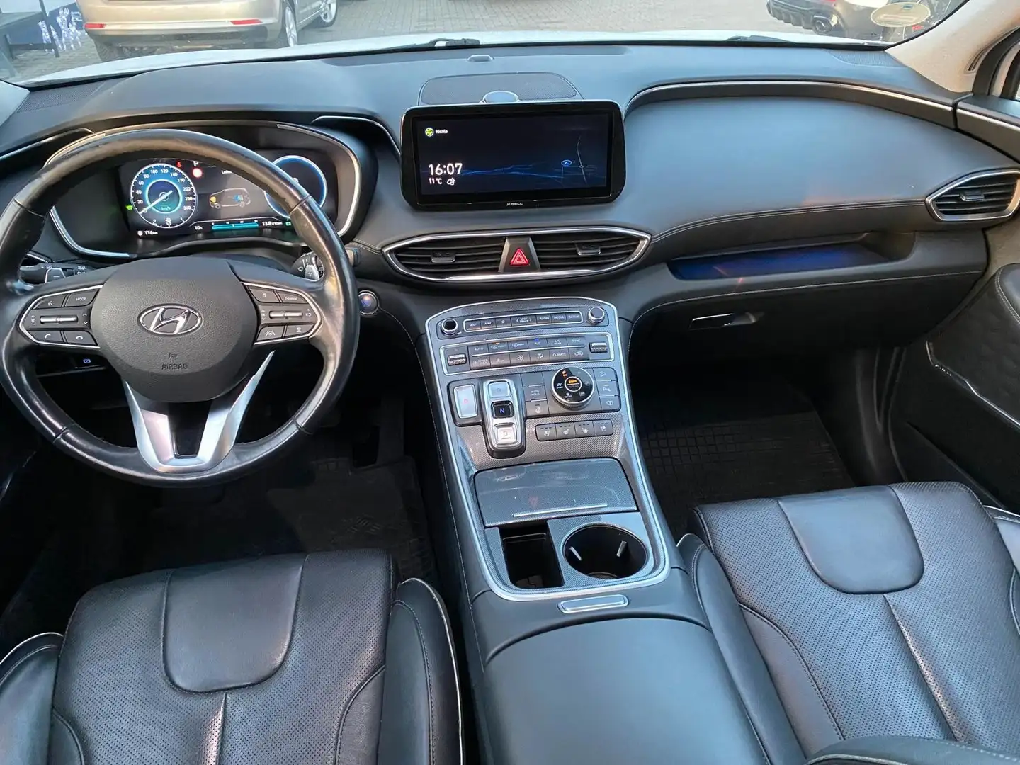 Hyundai SANTA FE Prime Hybrid 4WD|7Sitzer|4xSZH|PANO|HuD Blanc - 2