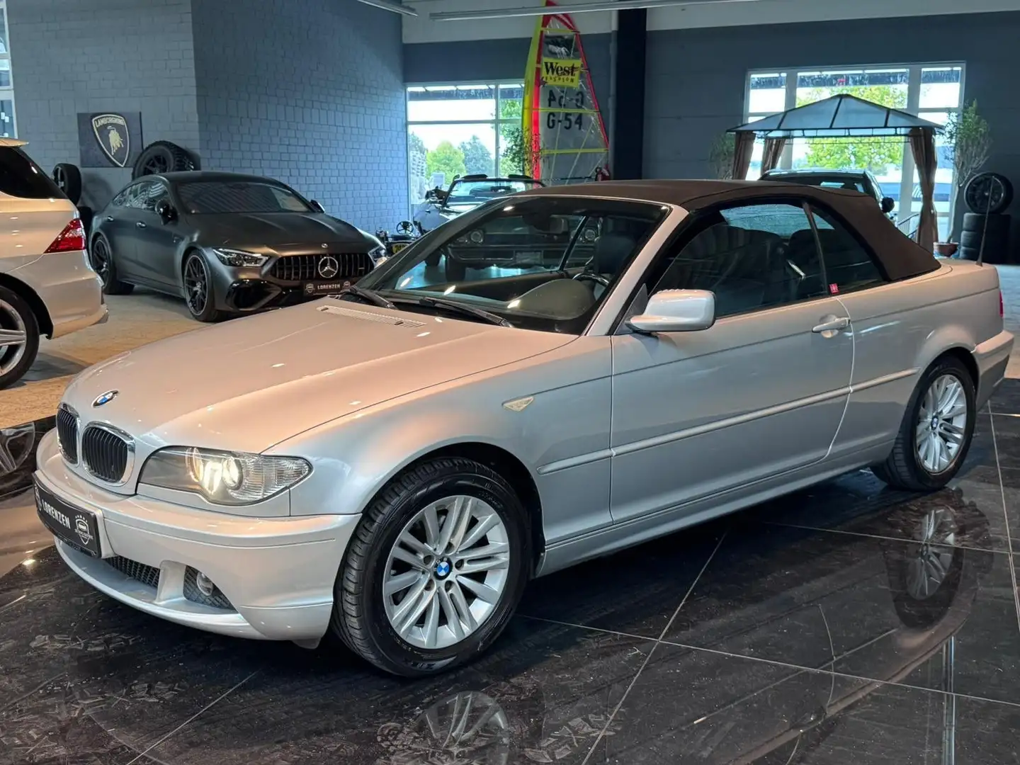 BMW 318 Ci Automatik Leder Windschott Sihzg Klima Silber - 2