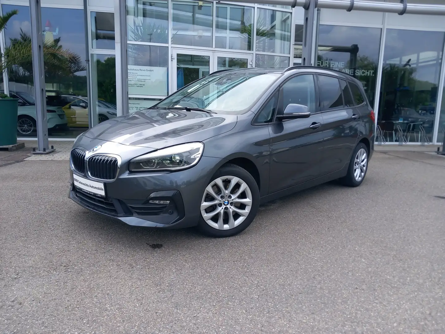 BMW 220 d Gran Tourer Aut Advantage Navi LED Tempo Parkass Grey - 2