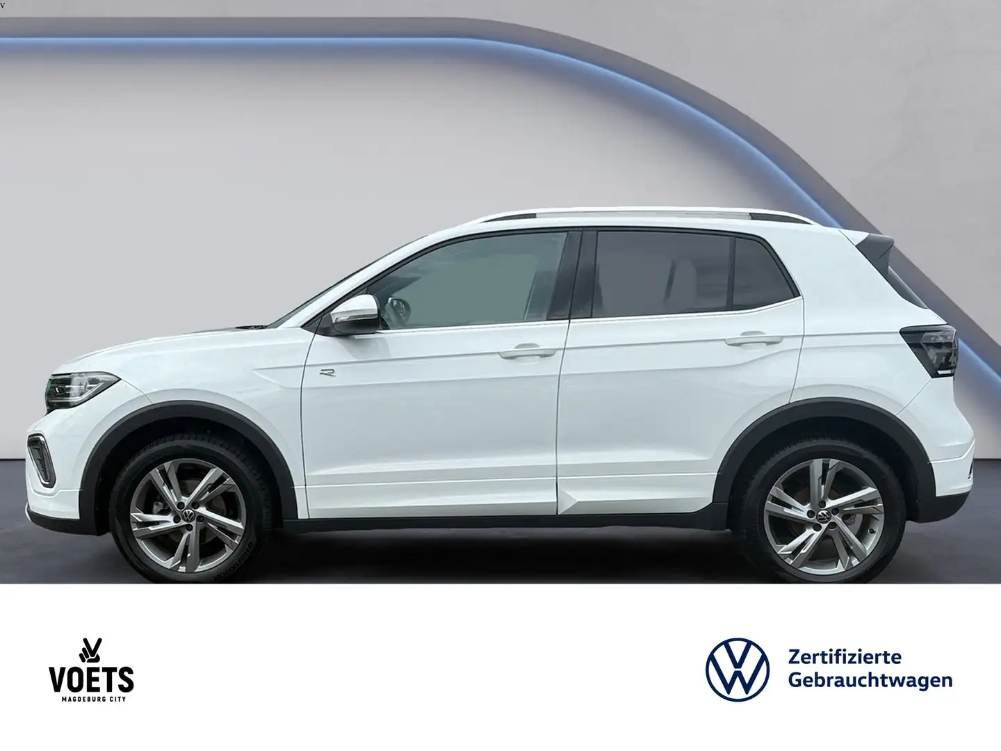 Volkswagen T-Cross 1,5 TSI R-Line DSG+KAM+NAVI+IQ-LIGHT Weiß - 2