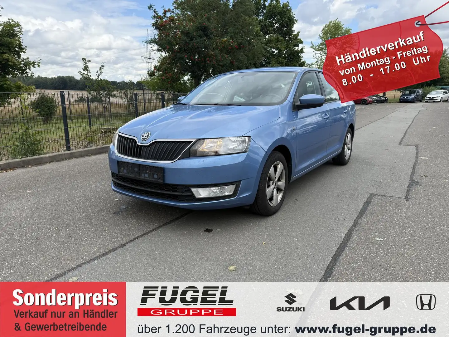 Skoda Rapid/Spaceback Liano 1.6 TDI Ambition Temp.|AHK|Klima Blau - 1