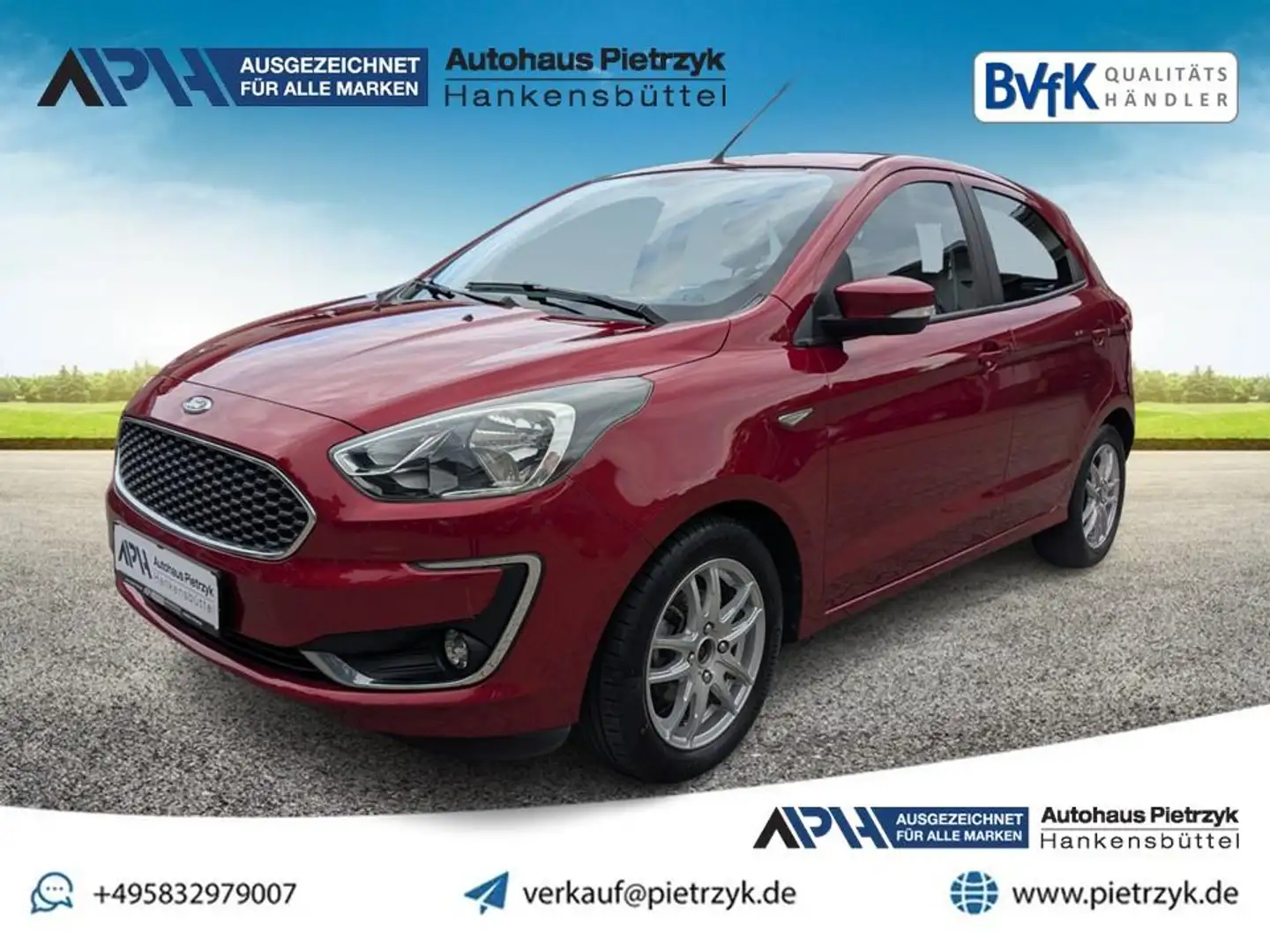 Ford Ka/Ka+ + Cool & Connect 1.2 Ti-VCT KAT 3-Zyl. Rot - 1