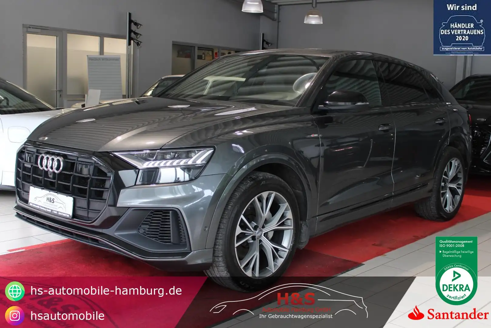 Audi Q8 50 TDI quattro S-LINE Grau - 1
