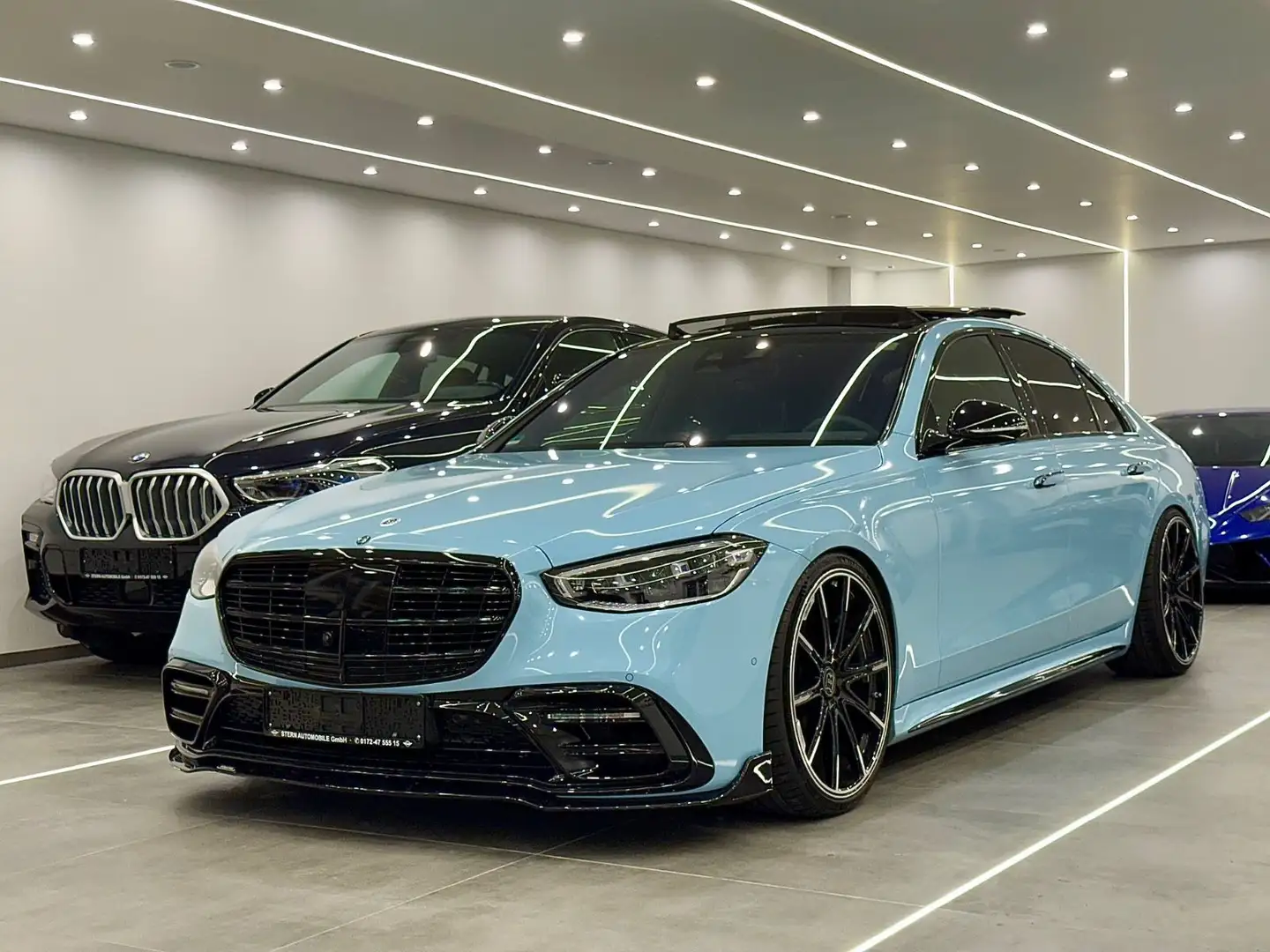 Mercedes-Benz S 350 d 4Matic 22"Brabus Fond-TV/Burm.4D/Massage Negro - 1