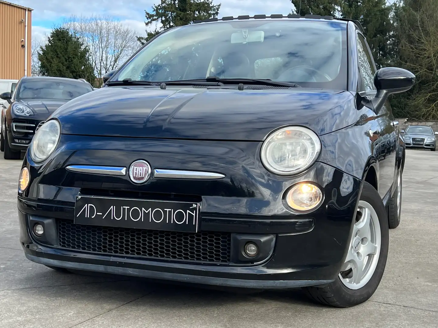 Fiat 500 1.4i Lounge*PANO*CUIR*CLIM*JANTE*GARANTIE*1ER MAIN Zwart - 1