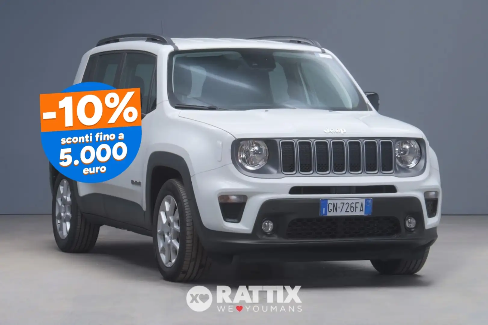 Jeep Renegade 1.5 Turbo T4 Mhev 130CV Limited DCT Weiß - 1