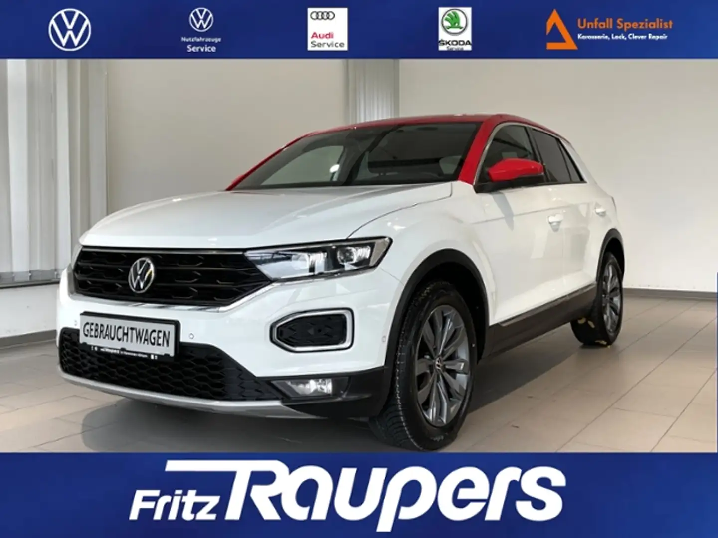 Volkswagen T-Roc 1.5 TSI Sport +NAVI+beats+ALLWETTER Wit - 1