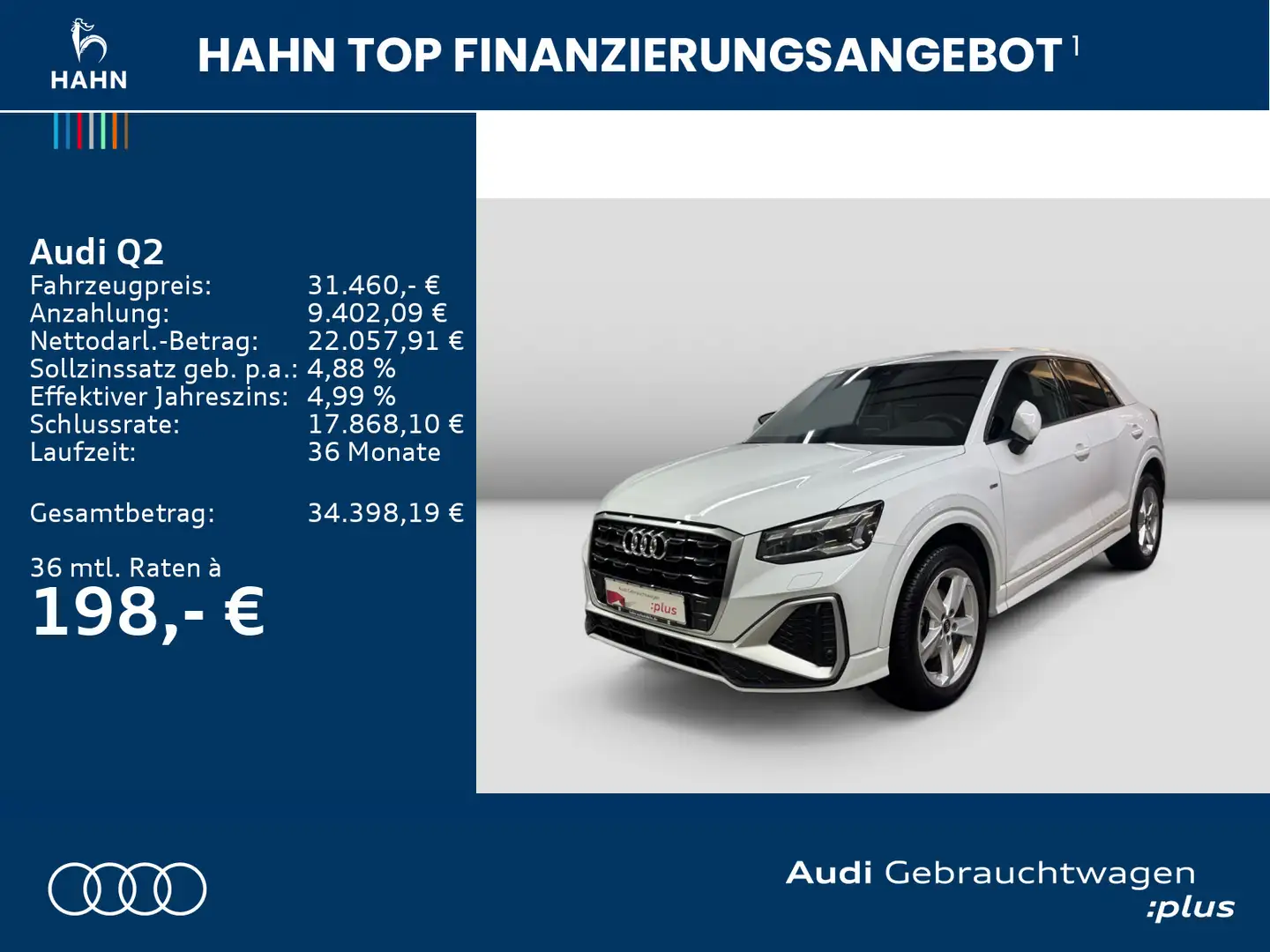 Audi Q2 35 TFSI S line Matrix Navi CAM AHK-Vor Carpla Weiß - 2
