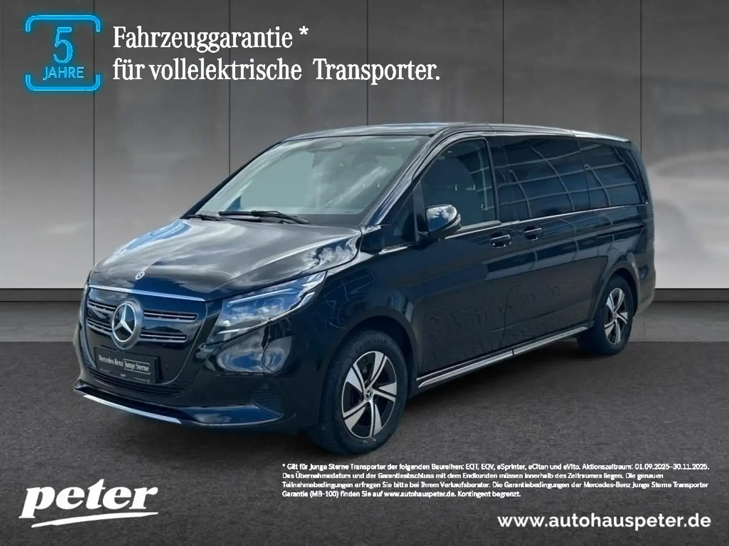 Mercedes-Benz EQV 300 LED+MBUX+ARMATIC+PANO Zwart - 1