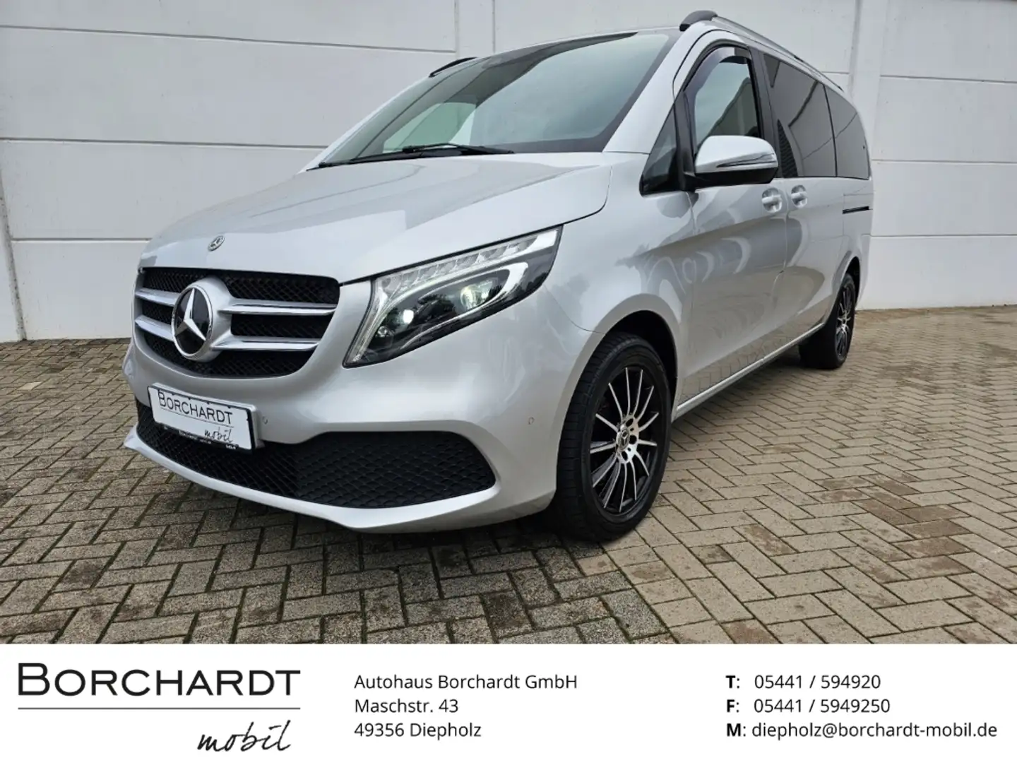 Mercedes-Benz V 250 EDITION 4MATIC lang IntelliLED MBUX el.Tür. Silber - 1