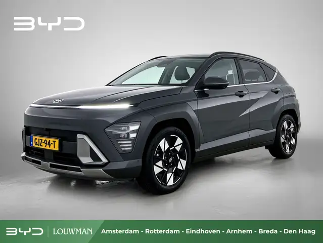Hyundai KONA 1.6 GDI HEV Premium | Zwart Leder | BTW-Auto | Eer