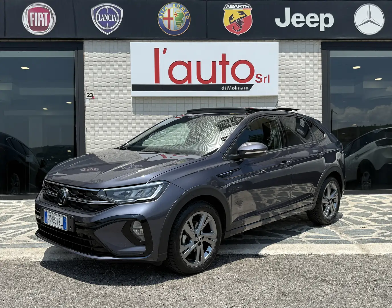 Volkswagen Taigo 1.0 tsi R-Line 110cv dsg TETTO FULL! Grigio - 1