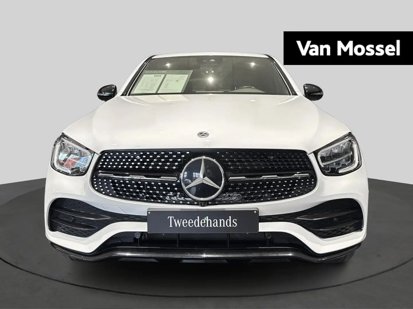 Mercedes-Benz GLC 200 d 4MATIC Coupé + LEDER + OPEN DAK + CARPLAY + KEY Blanc - 2