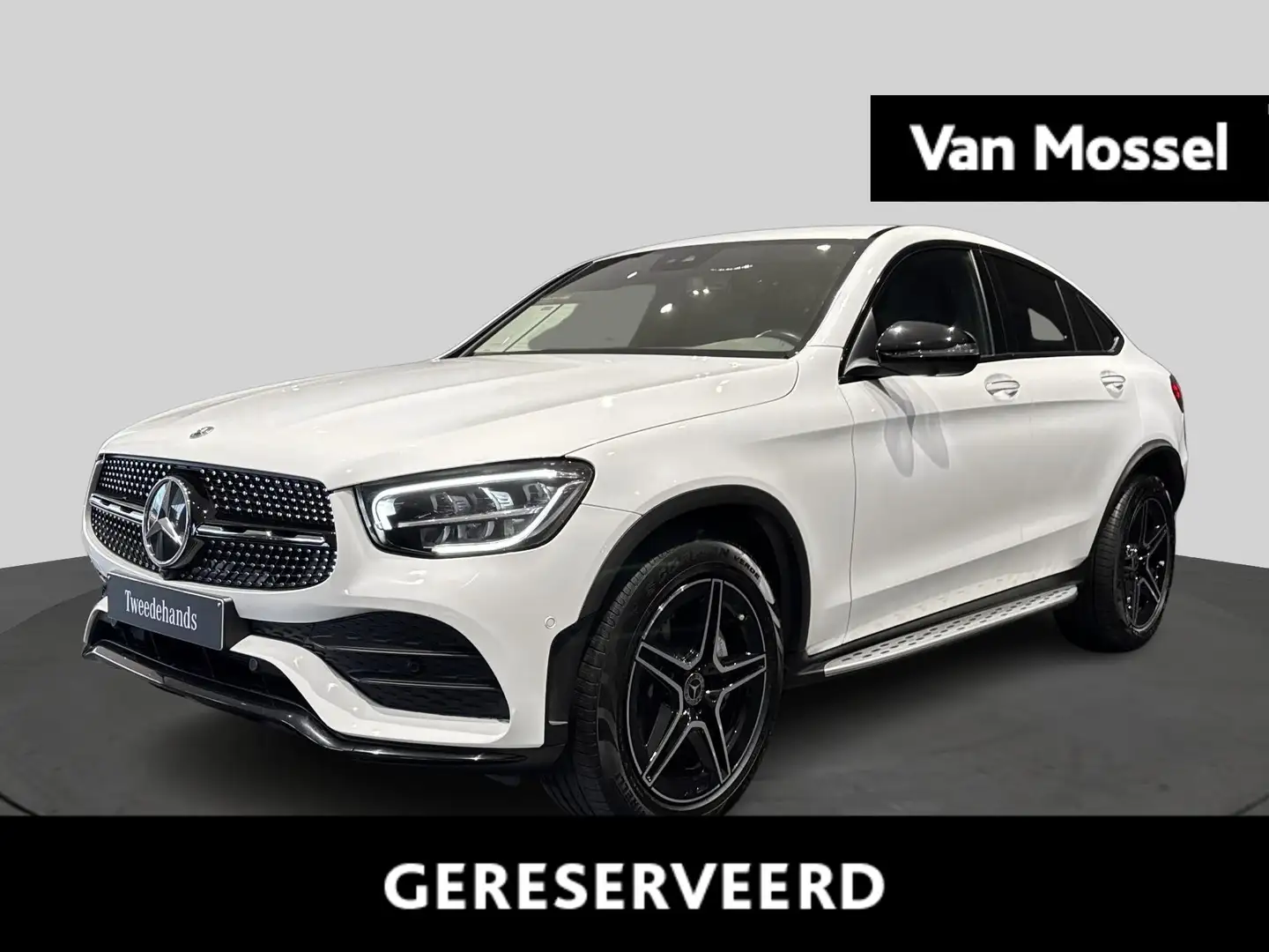Mercedes-Benz GLC 200 d 4MATIC Coupé + LEDER + OPEN DAK + CARPLAY + KEY Blanc - 1