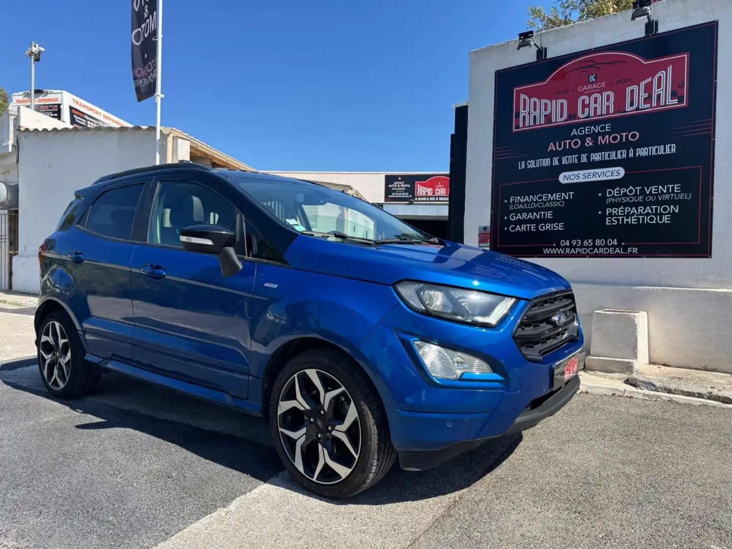 Ford EcoSport Ecosport 1.0 SCTi EcoBoost - 140 S\u0026S Euro 6.2 ST-Line PHASE 2 Bleu - 1