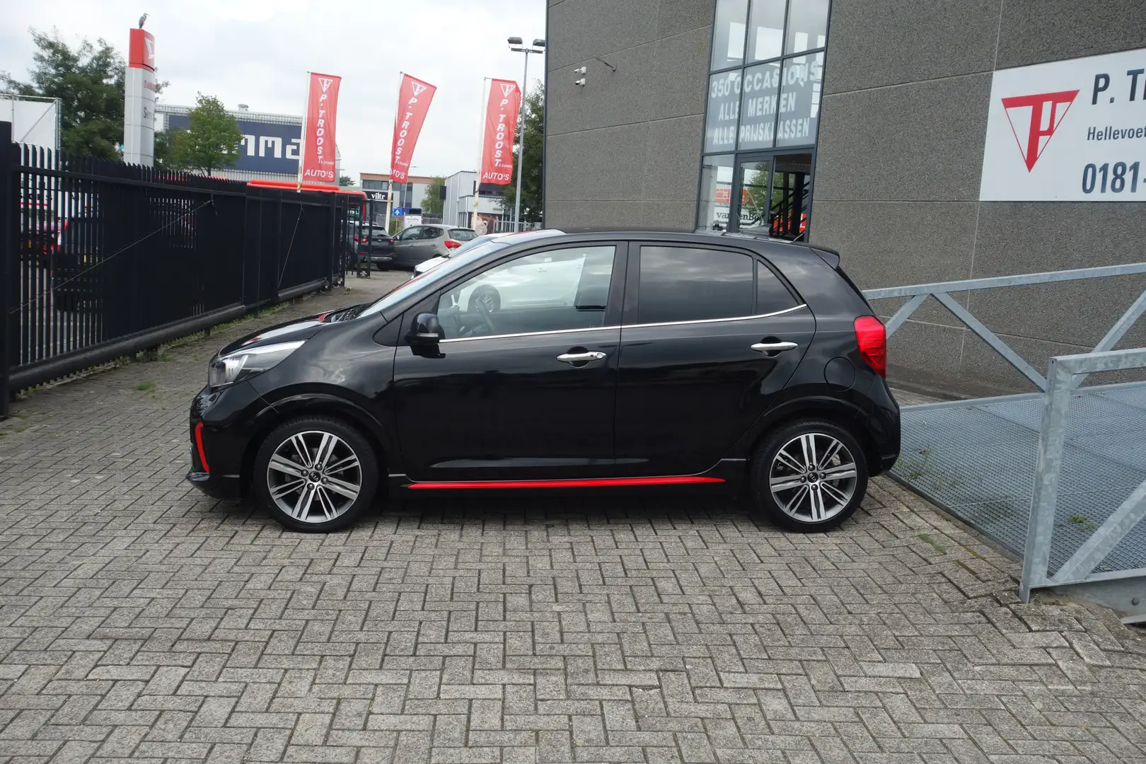 Kia Picanto 1.0 T-GDI GT-Line NAVI/CLIMA-AIRCO/L.M.VELGEN/LEDE Zwart - 2