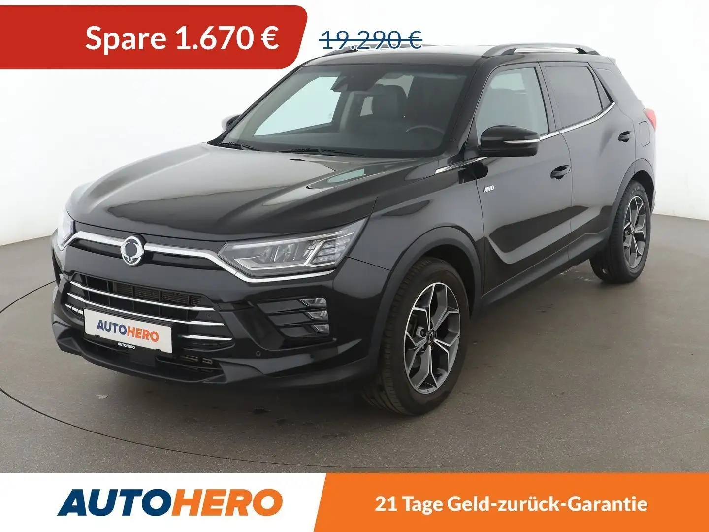 SsangYong Korando 1.6 TD Sapphire 4x4 Aut*NAVI*ACC*CAM*PDC*SHZ* Černá - 1