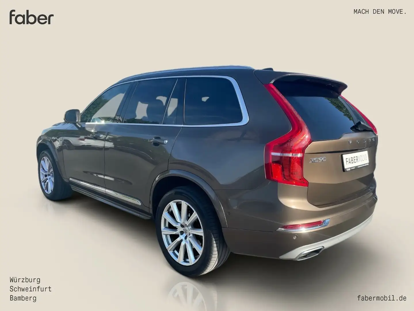 Volvo XC90 D5 Inscription AWD Brun - 2