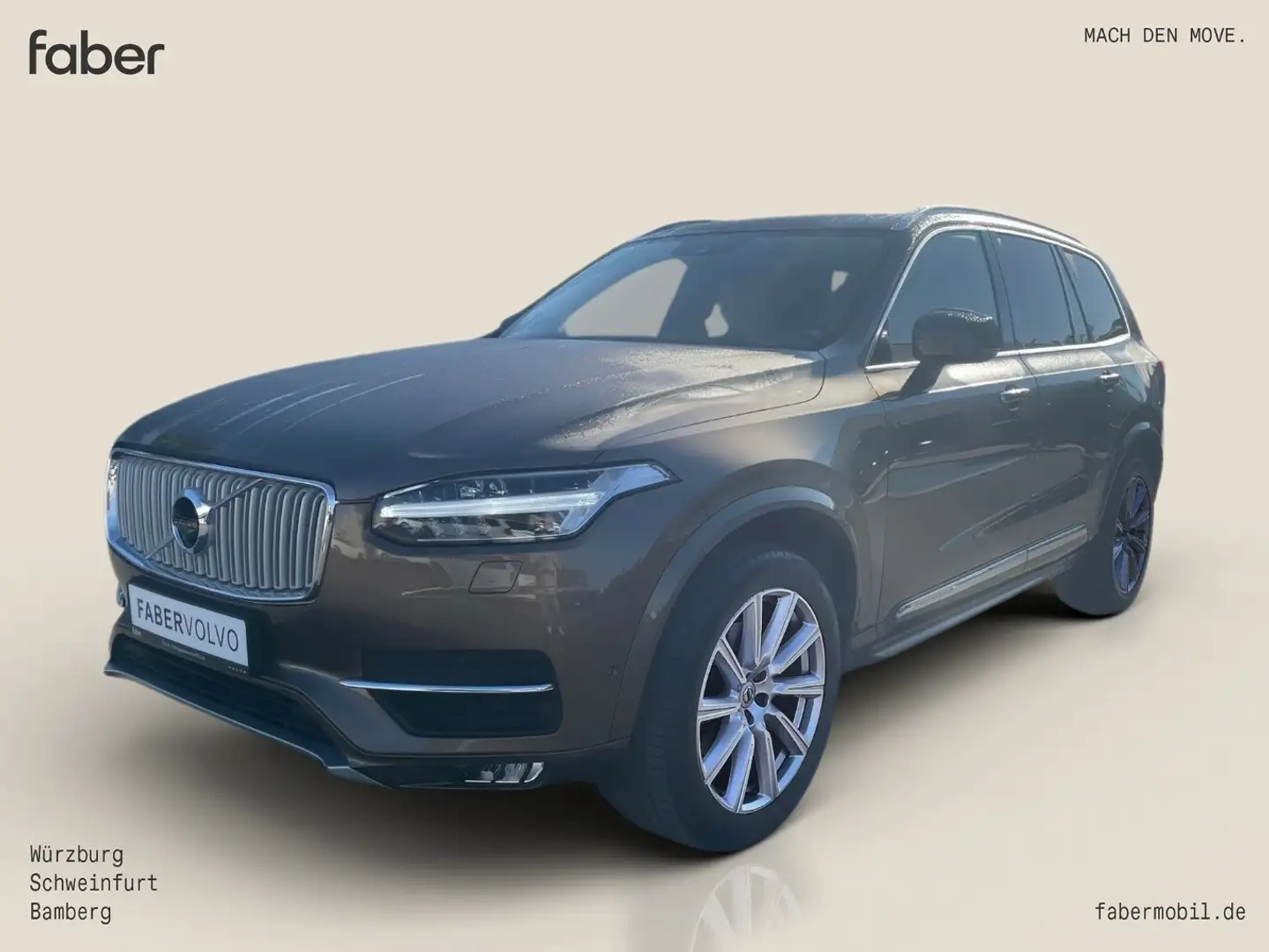 Volvo XC90 D5 Inscription AWD Brun - 1