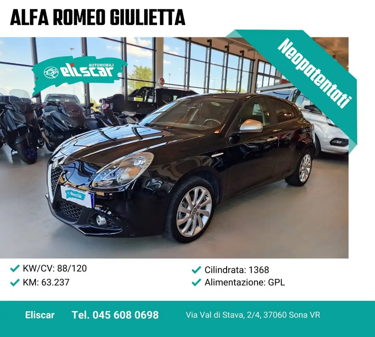 Alfa Romeo Giulietta 1.4 Turbo 120 CV GPL Negru - 1