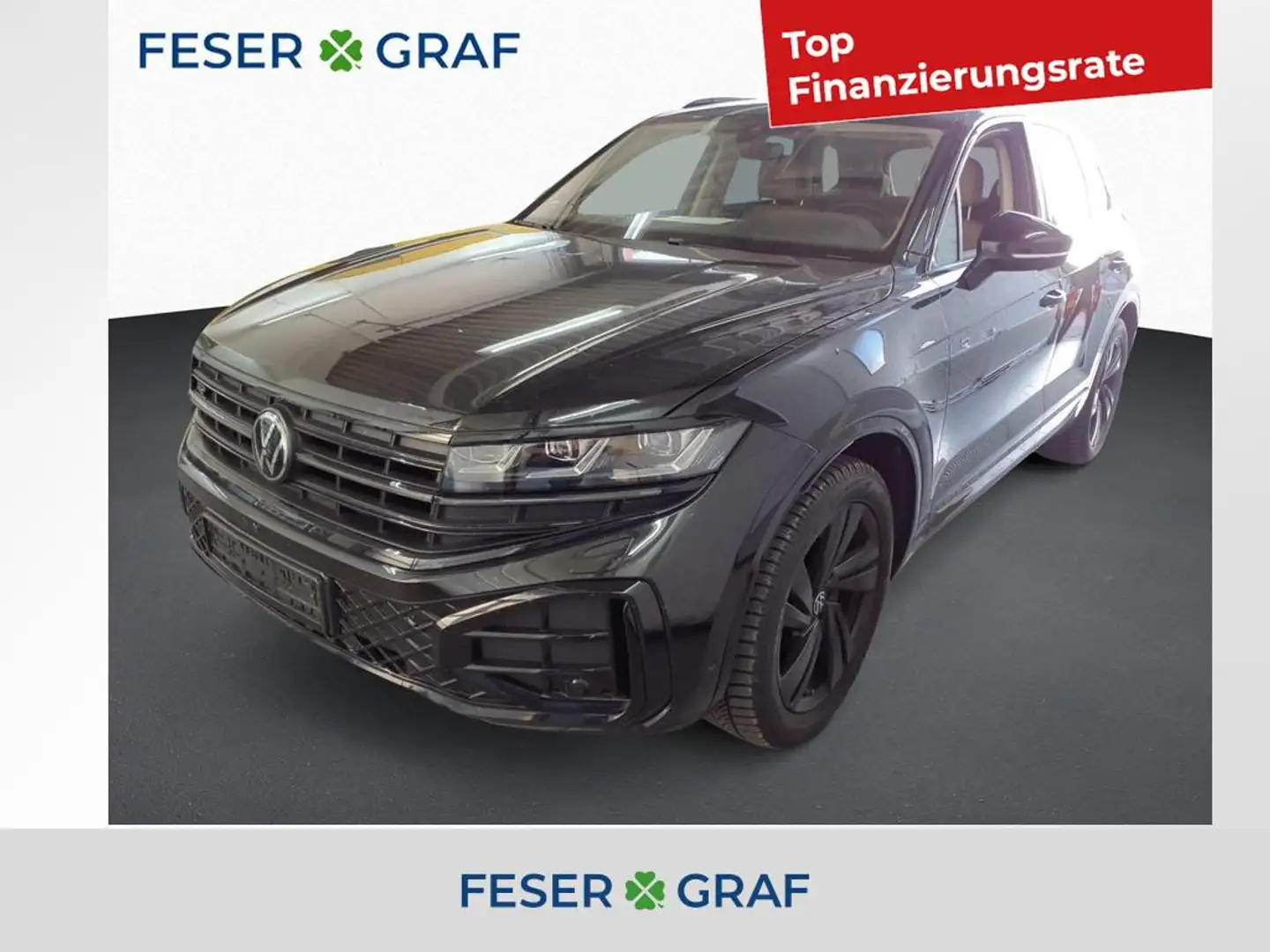 Volkswagen Touareg 3.0 TDI R-Line 4Mot Standh/Pano/Luft/AHK Schwarz - 1