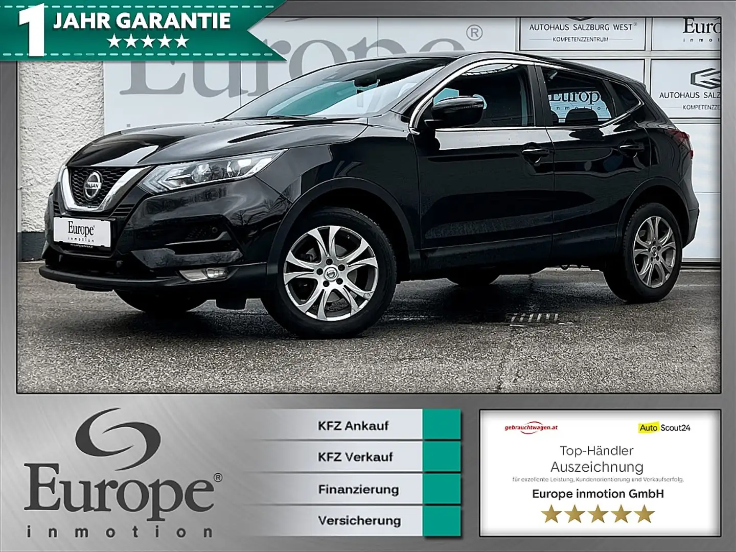 Nissan Qashqai 1,3 DIG-T MHEV Acenta/Bluetooth/Kamera/ Schwarz - 1